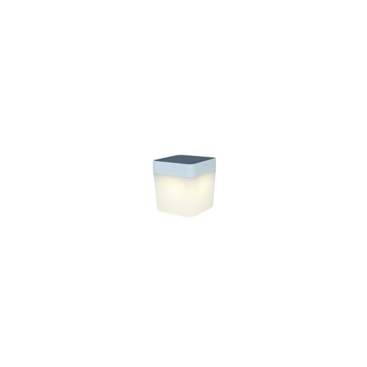 Lampe à poser Blanche TABLE CUBE, LED Intégrée, 1W, 100 lumens, 2700 to 6500K, RGB, IP44, SOLAIRE, Classe III Lampe à poser Blanche TABLE CUBE, LED Intégrée, 1W, 100 lumens, 2700 to 6500K, RGB, IP44, SOLAIRE, Classe III