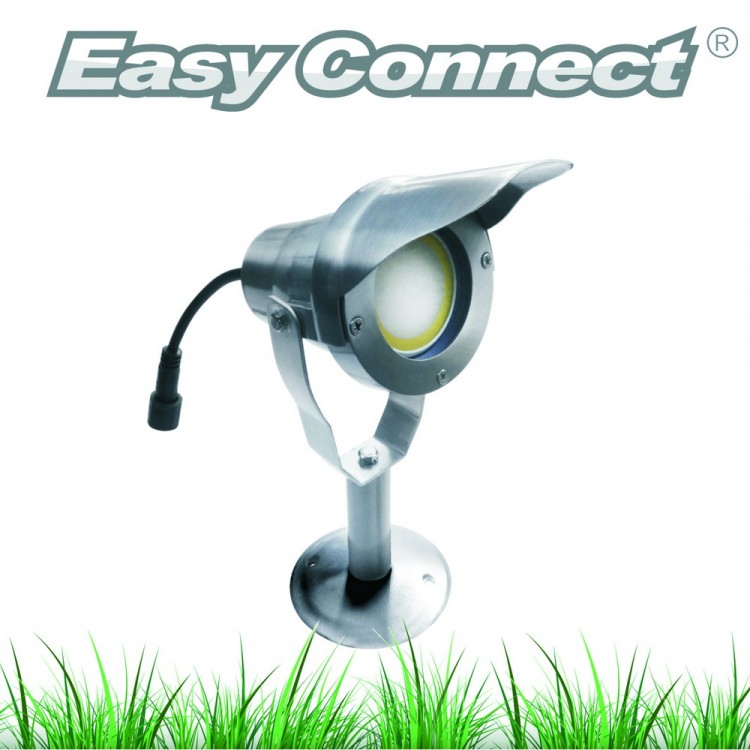 Projecteur OPTIMUM 20 + Socle - Alu brossé - IP67 - MR20 - LED 6,5 W - Warm Projecteur OPTIMUM 20 + Socle - Alu brossé - IP67 - MR20 - LED 6,5 W - Warm