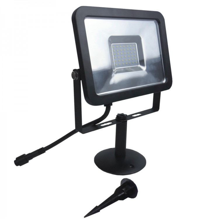 Projecteur LED Flood fonte d'Aluminium et diffuseur polycarbonate 3000K° 30 W 3000 Lumens 65928 Projecteur LED Flood fonte d'Aluminium et diffuseur polycarbonate 3000K° 30 W 3000 Lumens 65928